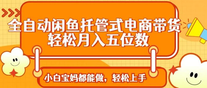 （14132期）全自动闲鱼托管式电商带货 轻松实现月入五位数-副业网