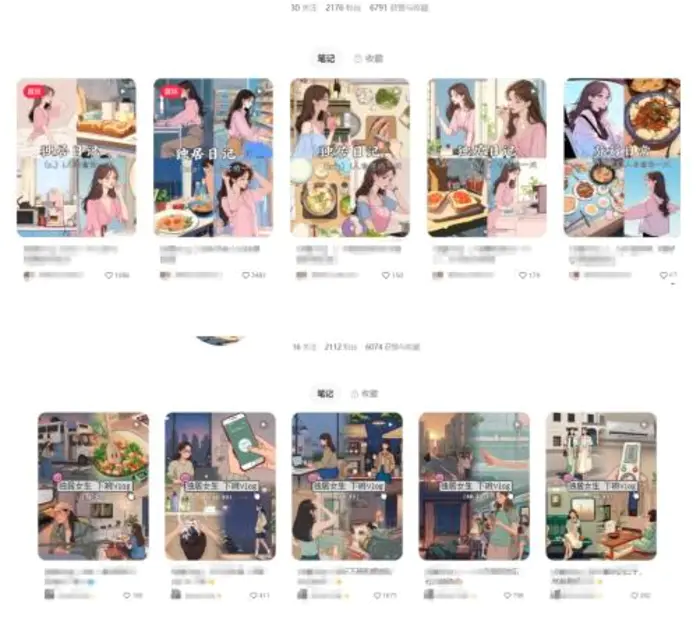 图片[2]-最近爆火动画vlog蓝海玩法，治愈系AI动画视频动态插画视频教程(含素材)-副业网