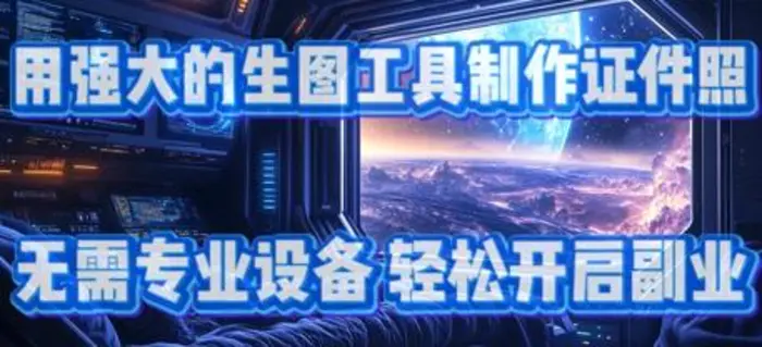 用强大的生图工具制作证件照，无需专业设备，轻松开启副业-副业库