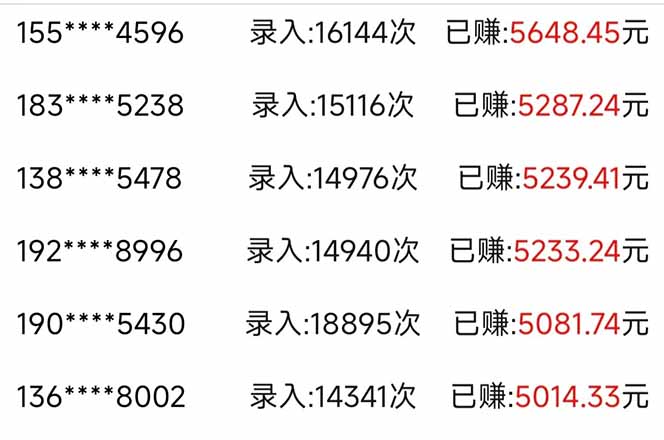 图片[2]-（14540期）信息录入，几秒一单，只需一部手机，小白轻松上手，日入500＋-副业网