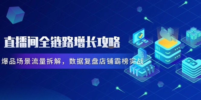 （14721期）直播间全链路增长攻略，爆品场景流量拆解，数据复盘店铺霸榜实战-副业网
