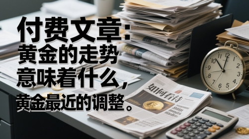 付费文章：黄金的走势意味着什么，如何看待黄金最近的调整-副业网