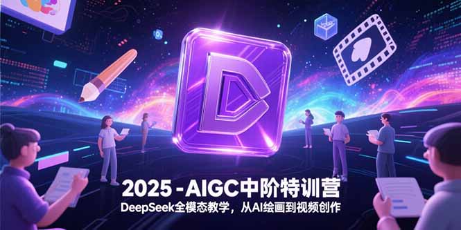 2025-AIGC中阶特训营，DeepSeek全模态教学，从AI绘画到视频创作-副业库