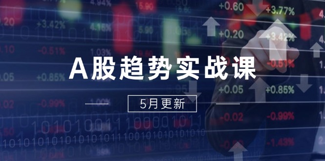 A股趋势实战课：主力动向+政策红利，2025全年策略5月更新-副业网