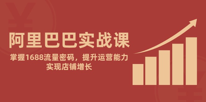 阿里巴巴实战课：掌握1688流量密码，提升运营能力，实现店铺增长-副业网
