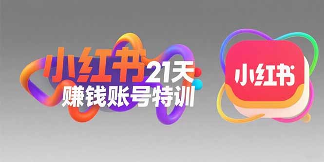 小红书21天赚钱账号特训：黄金定位技巧，高转粉文案创作，科学引流策略-副业网