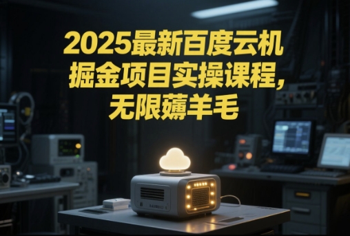 2025最新百度云机掘金项目实操课程单窗口保底5-10元月收益单窗口150+【揭秘】-副业网