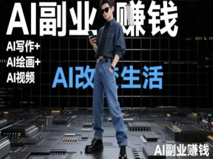 AI改变生活(Ai写作+AI绘画+Ai视频)，AI副业挣钱-副业网