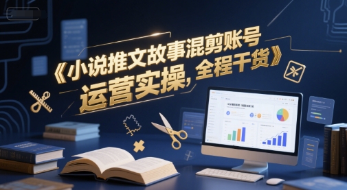 小说推文故事混剪账号运营实操，全程干货-副业网