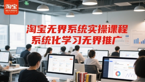 淘宝无界系统实操课程，系统化学习无界推广-副业网