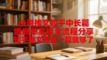 小说推文知乎中长篇爆单实操全流程分享，知乎推文看这一篇就够了-副业网