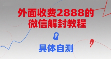 外面收费2888的微信解封教程，具体自测-副业网
