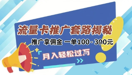 2025年外面卖1500的流量卡项目最新玩法，绿色无门槛对新手非常友好，日入3张+-副业网