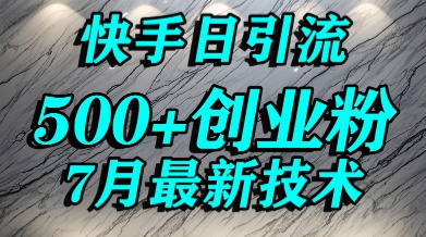 创业粉怎么打？快手精准引流创业粉，宝妈群体日进500+精准流量-副业网
