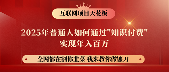 镰刀训练营超级IP合伙人，25年普通人如何通过“知识付费”年入百万！-副业网