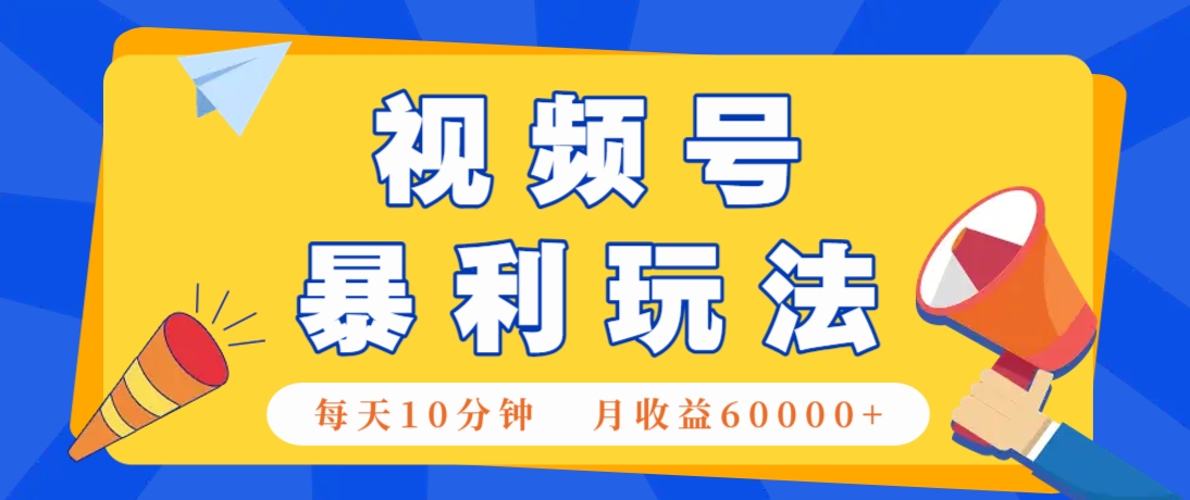 视频号AI赚钱法，每天只需10分钟，月入6万+！(超详细拆解)-副业网