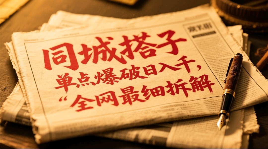 同城搭子群19.9单点爆破日入千，搭子组局月入万，全网最细拆解-副业网