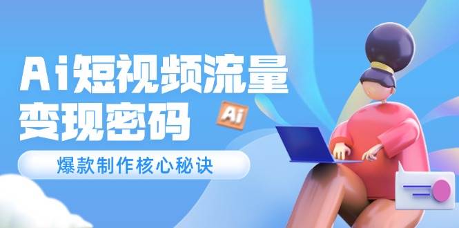 Ai短视频流量密码，爆款制作核心秘诀，120万案例深度解析-副业网