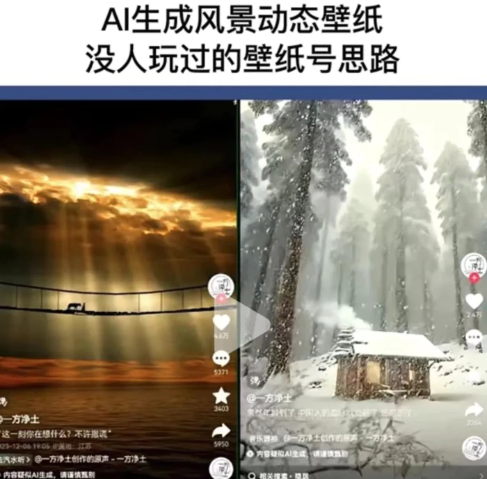图片[2]-AI风景号7天涨粉10W，小白也能1分钟掌握的视频制作教程-副业网