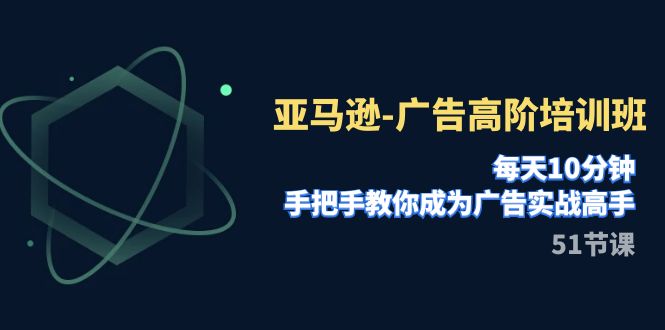 亚马逊-广告高阶培训班，每天10分钟，手把手教你成为广告实战高手（51节）-副业网