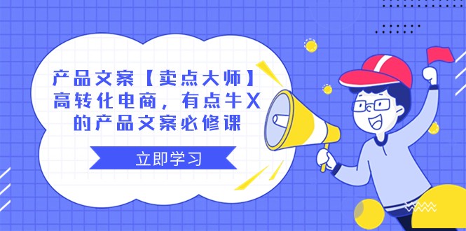 产品文案【卖点大师】高转化电商，有点牛X的 产品文案必修课-副业网