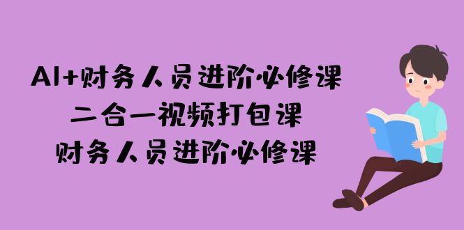 AI + 财务人员进阶必修课二合一视频打包课，财务人员进阶必修课-副业网
