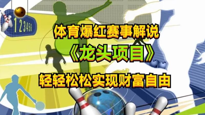 体育爆红赛事解说，最新的蓝海项目，小白也可日入2000+-副业网