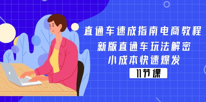 直通车速成指南电商教程：新版直通车玩法解密，小成本快速爆发（11节）-副业网