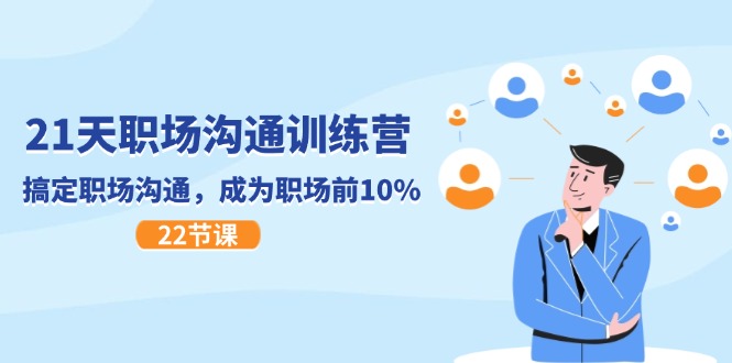 21天职场沟通特训营，搞定职场沟通，成为职场前10%（22节）-副业网