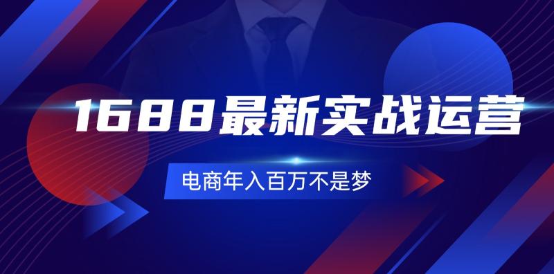 1688最新实战运营，0基础学会1688实战运营，电商年入百万不是梦（131节）-副业网