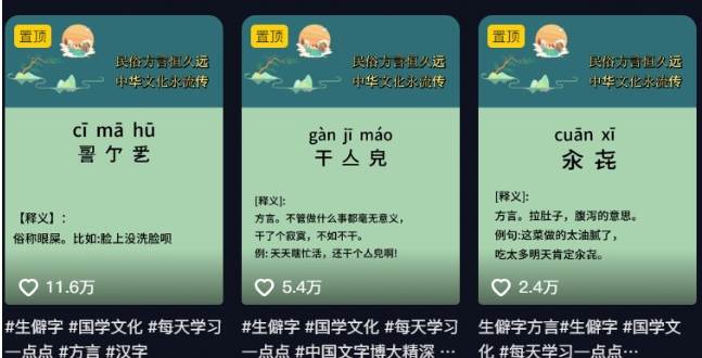 图片[3]-抖音小红书生僻字玩法，单条视频涨粉3000+，操作简单，手把手教你-副业网