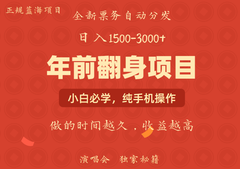 年前可以翻身的项目，日入2000+ 主打长久稳定，利润空间非常的大-副业网