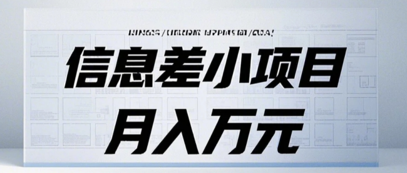 信息差小项目：国内外视频代下载，项目操作简单零成本零门槛月入过万-副业网