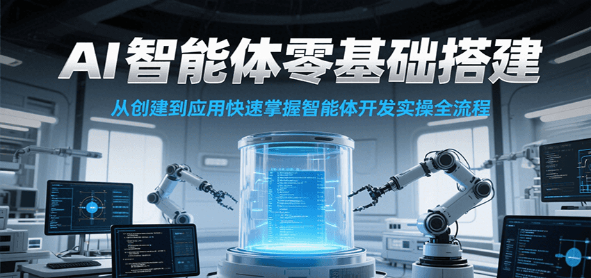 AI智能体零基础搭建实操课，从创建到应用快速掌握智能体开发全流程！-副业库