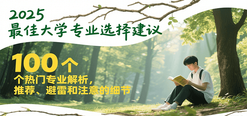 2025最佳大学专业选择建议，100个热门专业解析，推荐、避雷和注意的细节-副业库