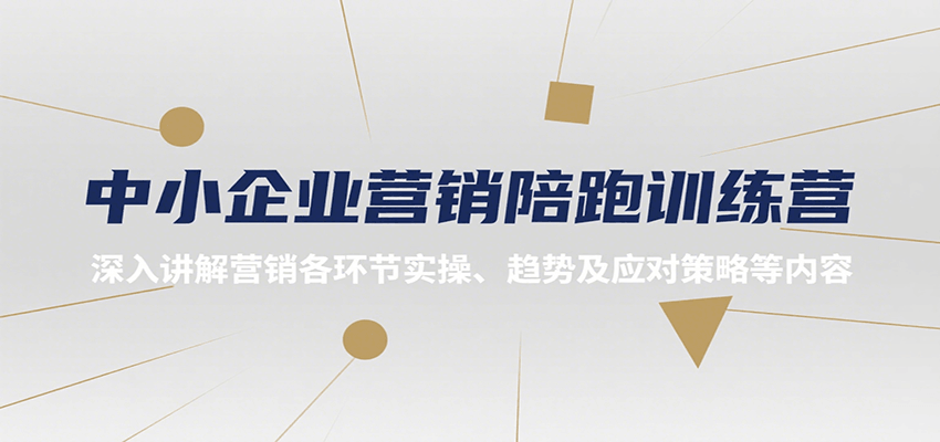 中小企业营销陪跑训练营，深入讲解营销各环节实操、趋势及应对策略等内容-副业库