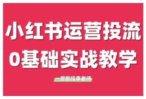 小红书运营投流，小红书广告投放从0到1的实战课，学完即可开始投放(更新)-副业库