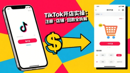 TikTok从开店到投流的进阶课，从基础实操到高阶技巧一网打尽-副业库