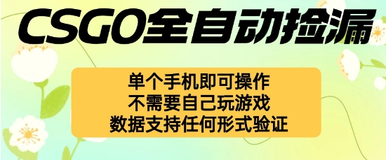 自动挂G捡漏，不用自己挂G不用玩游戏，一个手机即可操作，新手小白轻松月入1W+【揭秘】-副业网