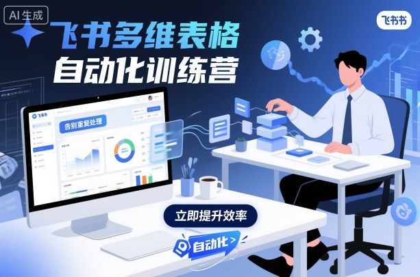 飞书多维表格自动化训练营，手把手教你告别重复处理，用多维表格开启高效办公新模式-副业网