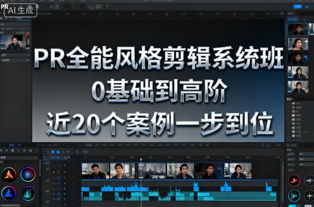 PR全能风格剪辑系统班，0基础到高阶，近20个案例一步到位-副业网