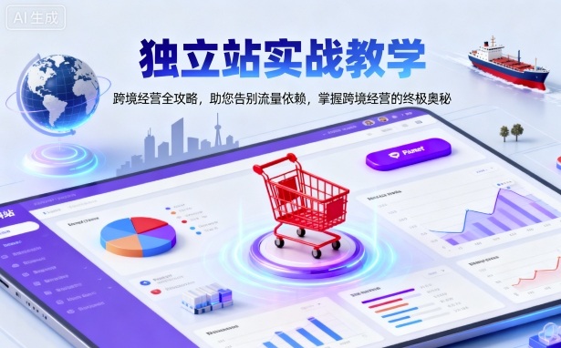 独立站实战教学，跨境经营全攻略，助您告别流量依赖，掌握跨境经营的终极奥-副业网