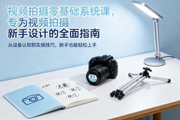 视频拍摄零基础系统课，专为视频拍摄新手设计的全面指南-副业网