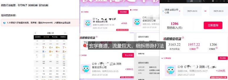 图片[2]-免费占星项目拆解_测测拉新玄学赛道，蓝海开局-副业网