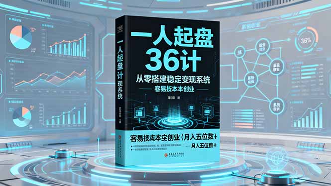 一人起盘36计：从零搭建稳定变现系统，实现低成本创业，月入五位数+-副业网
