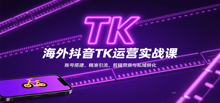 海外抖音TK运营实战课：账号搭建、精准引流、剪辑带货与私域转化-副业网