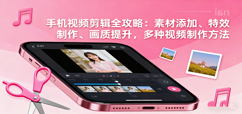 手机视频剪辑全攻略：素材添加、特效制作、画质提升，多种视频制作方法-副业网