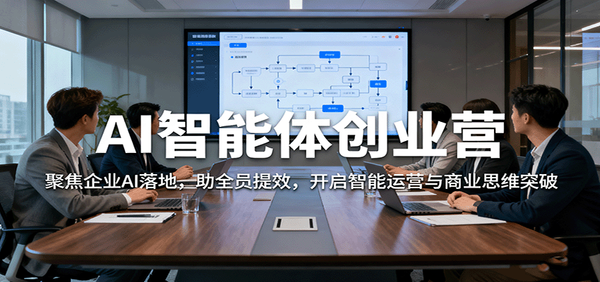 AI智能体创业营：聚焦企业AI落地，助全员提效，开启智能运营与商业思维突破-副业网