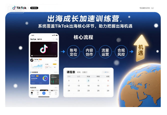 出海成长加速训练营，系统覆盖TikTok出海核心环节，助力把握出海机遇(更新)-副业网