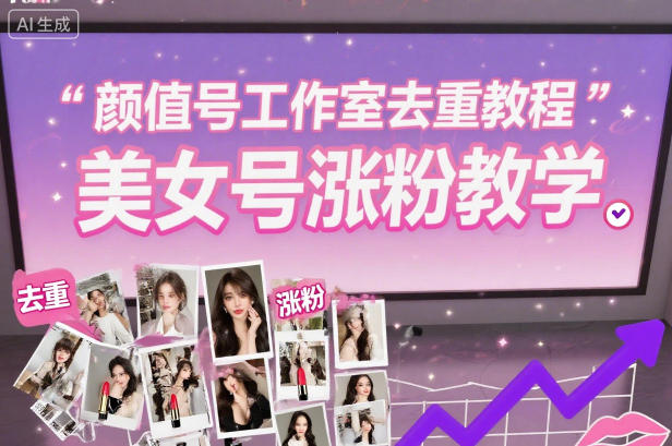 颜值号工作室去重教程，美女号涨粉教学-副业网